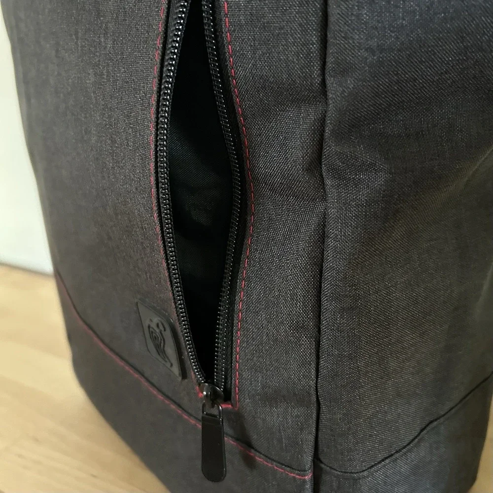 Chipotle RollTop Backpack Gray Ltd Ed Employee Gift SpellOut Fastfood Streetwear